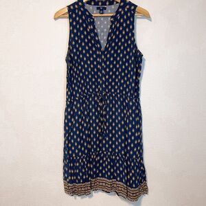 Gap Navy Printed Mini Dress M